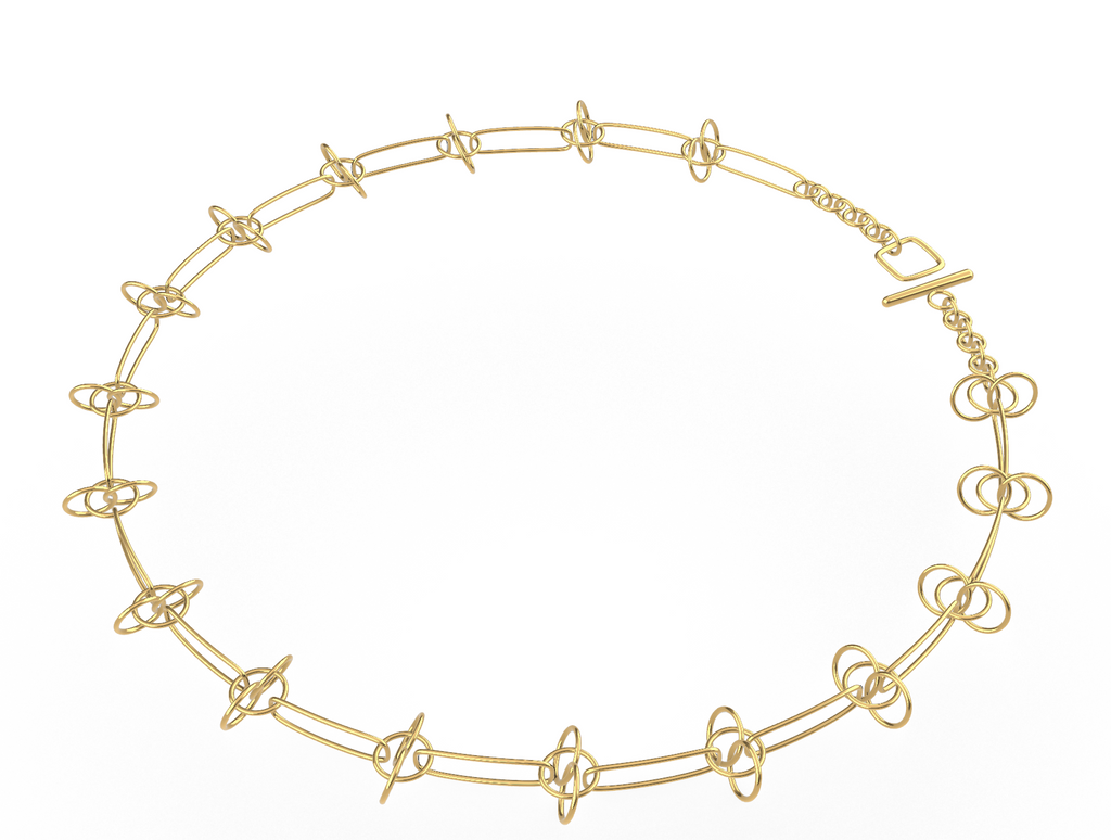 Cosmos Necklace gold